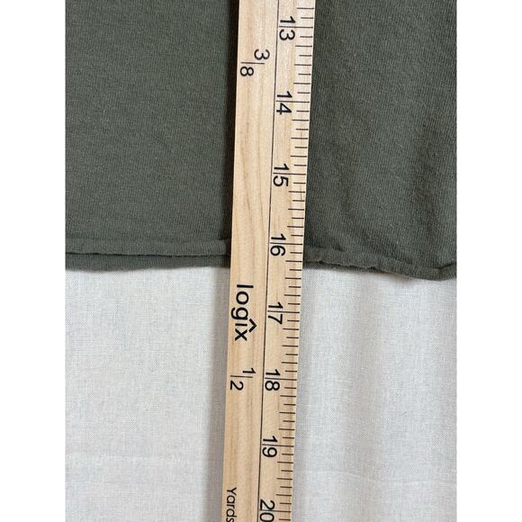 Smokey Bear Official License Cropped T Shirt Olive Green Women’s Large - Picture 2 of 16